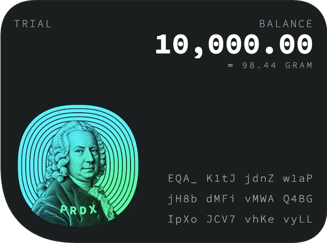 Карта Vault: баланс PRDX и его цена в монете резерва